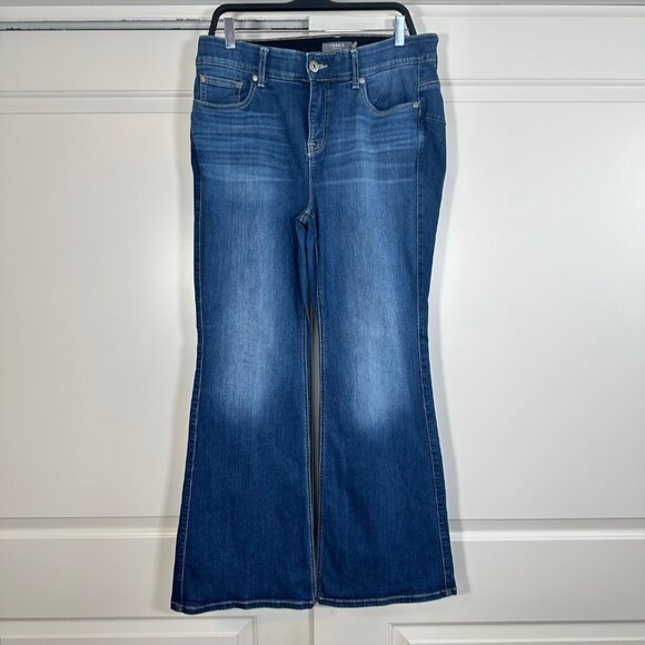 Torrid Bombshell High-Rise Flare Jean 14S - Picture 5 of 14